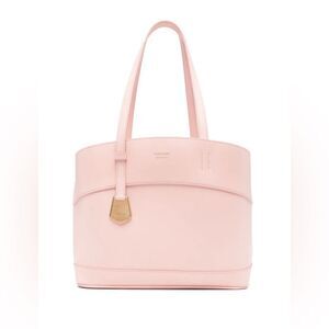 Salvatore Ferragamo Pink Leather Tote Bag